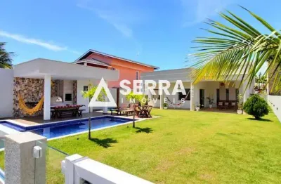 Vilas do jacuípe | casa 3 suítes | 170m² ac | 420m² terreno | piscina | total infraestrutura de lazer