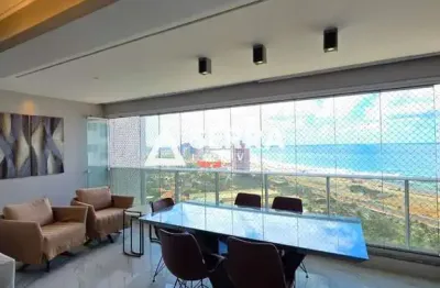Pituaçu | 3 suítes | 142 m² | vista mar | decorado | varanda gourmet | total infraestrutura de lazer