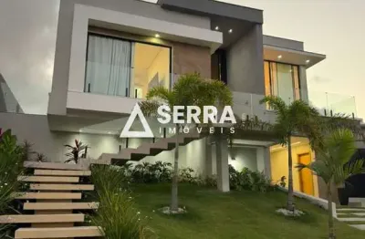 Alphaville litoral norte 3 | casa térrea | 207 m² | 3 suítes master | área gourmet | total infraestrutura de lazer