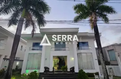 Alphaville salvador 1 | casa de luxo | 5 quartos (4 suítes) | 600m² | piscina | área gourmet | vista verde | lazer completo