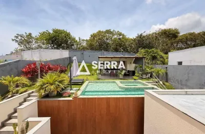 Alphaville litoral norte 1 | casa moderna 4 suítes | 380 m² | porteira fechada | total segurança