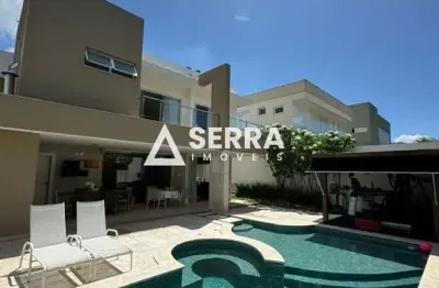 Alphaville litoral norte 1 | casa alto padrão | porteira fechada | 3 suítes | total conforto