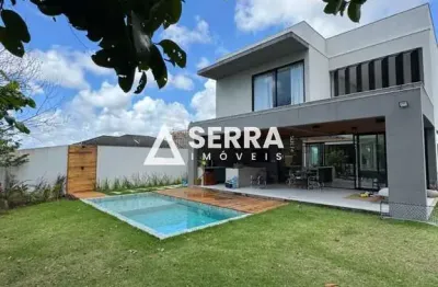 Alphaville Litoral Norte 3 | Casa Alto Padrão | 355 m² | Vista Permanente para Mata | Energia Solar | Total Conforto e Segurança