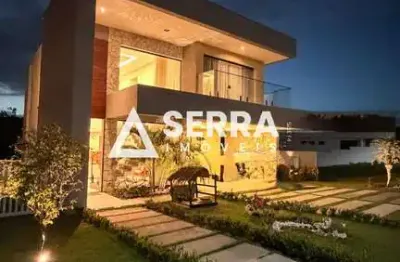 Alphaville Litoral Norte 3 | Casa Alto Padrão | Porteira Fechada | Lote Voltado para Mata | Total Conforto e Segurança