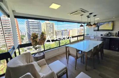 Pituba | 4 Suítes + Gabinete | 228m² | Nascente | 4 Vagas | Total Conforto e Segurança