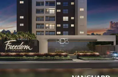 Apartamento com 1 dormitório para alugar, 45 m² por r$ 3.400,00/mês - edifício freedom palhano - londrina/pr