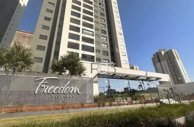Apartamento com 1 dormitório para alugar, 45 m² por r$ 3.300,00/mês - edifício freedom palhano - londrina/pr