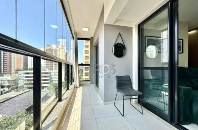 Apartamento com 1 dormitório para alugar, 70 m² por r$ 3.200/mês - centro - londrina/pr