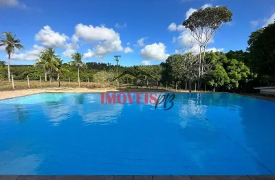 Granja com área de 6 hectares planos em conde com rio e piscina