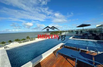 Apartamento 3 quartos q 50 metros da praia todo projetado com vista mar.