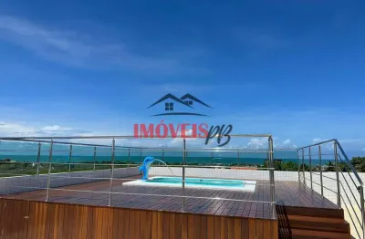 Apartamento na praia de jacumã prox ao centro 2 quarto 1 suíte, vista mar