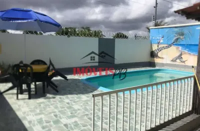 Casa mobiliada na praia do amor com 3 quartos sendo 1 suíte e piscina