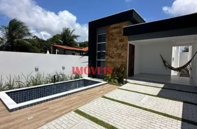 Casa três quartos a 300 metros da praia de carapibus 