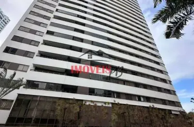 Apartamento no altiplano, 103m², todo projetado e vista mar res. aquamare