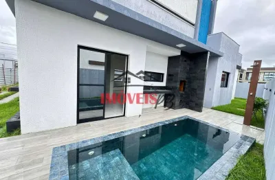 Casa térrea em condomínio fechado próximo as praias do litoral.