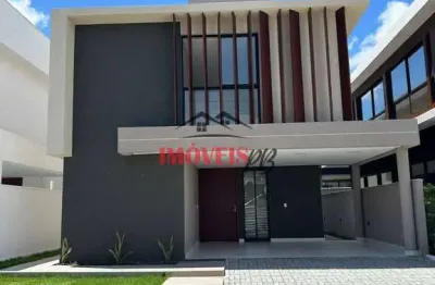 Casa em condomínio fechado, com alta sofisticação e conforto com 4 quartos