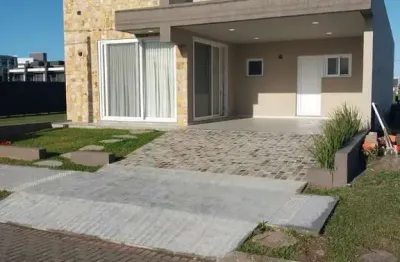 Casa em condomínio fechado com 3 quartos à venda na estrada do mar, 10, santorini, xangri-lá, 144 m2 por r$ 1.380.000