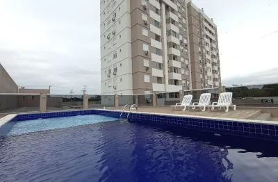 Apartamento 02 dormitórios para alugar com sacada e garagem junto a ulbra