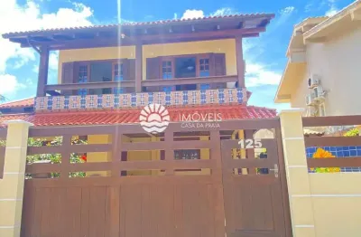 A 130m do mar! casa mobiliada com 4 suítes, spa e lazer.