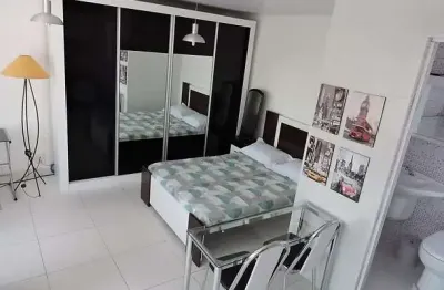 Apartamento mobiliado para locação em são paulo, santo amaro, 1 dormitório, 1 banheiro