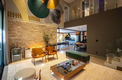 Sobrado com 4 suítes à venda, 510 m² - condomínio santa clara - indaiatuba/sp