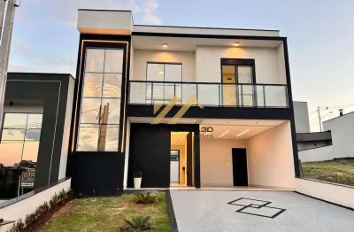 Sobrado à venda em indaiatuba, loteamento park gran reserve, com 3 suítes, com 195 m²