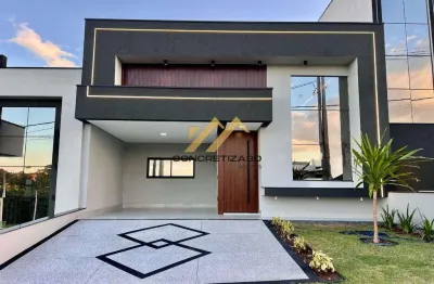 Casa à venda em indaiatuba, loteamento park gran reserve, com 3 suítes, com 135 m²