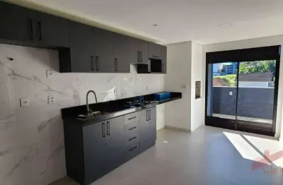Apartamento com 1 dormitório para alugar, 49 m² por r$ 3.200,00/mês - anita garibaldi - joinville/sc