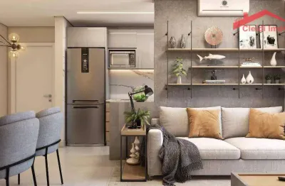 Apartamento com 2 dormitórios à venda, 45 m² por r$ 252.737,45 - paranaguamirim - joinville/sc