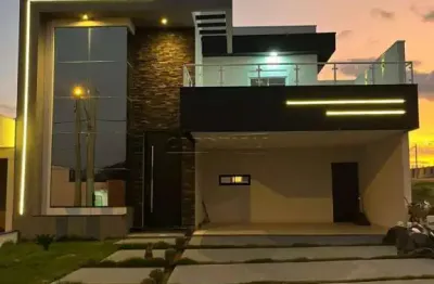 Casa à venda no condomínio residencial evidências com 4 suítes e piscina.