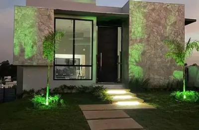 Linda casa de campo a venda com  03 suítes  piscina com borda infinita.