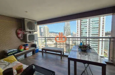 Apartamento com três quartos, na  pompéia  santos/sp