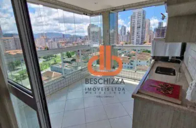 Apartamento com 3 dormitórios à venda, 123 m² por r$ 1.080.000,00 - pompéia - santos/sp