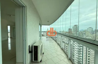Apartamento com 4 dormitórios à venda, 162 m² por r$ 1.800.000 - boqueirão - santos/sp