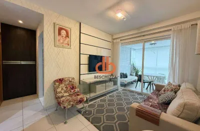 Apartamento com 2 suítes para alugar, 78 m² por r$ 7.000/mês - gonzaga - santos/sp