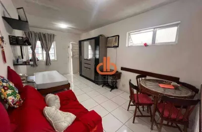 Kitnet com 1 dormitório à venda, 42 m² por r$ 320.000,00 - gonzaga - santos/sp