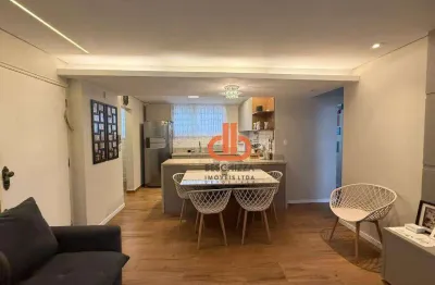 Apartamento com 2 quartos com garagem fechada à venda, 74 m² por r$ 475.000 -  porteira fechada  aparecida - santos/sp