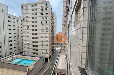 Apartamento com 1 dormitório para alugar, 40 m² por R$ 3.901/mês - Embaré - Santos/SP