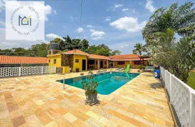 Chácara com 6 dormitórios à venda, 6275 m² por r$ 3.600.000,00 - condomínio colinas do mosteiro de itaici - indaiatuba/sp