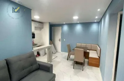 Apartamento com 2 dormitórios para alugar, 49 m² por r$ 1.600/mês + condomínio + iptu - rancho grande - itu/sp