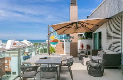 Cobertura de luxo à venda em florianópolis-sc, bairro campeche: 2 quartos, 2 suítes, 1 sala, 3 banheiros, 3 vagas de garagem e 206m² de área.