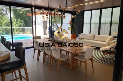 Maravihoso sobrado alto padrão 358m² 3 suítes no ecopark! - mogi