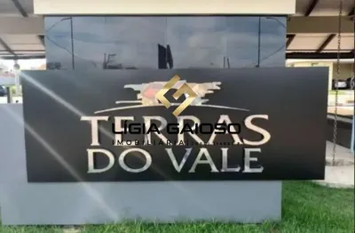 Terreno em condomínio fechado à venda no condomínio terras do vale, caçapava  por r$ 450.000