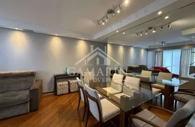 Apartamento de 78m², 3 dormitórios, 1 suíte, marcenaria, ar condicionado, 2 vaga garagem.