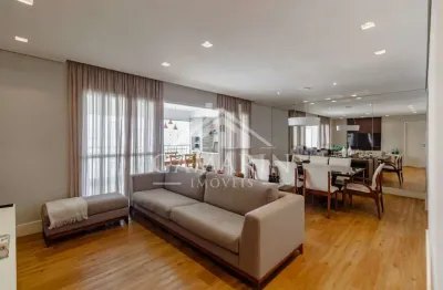 Apartamento de 127m, 3 dormitórios, 1suíte, 2 vagas, 4 banheiros, 2 salas.