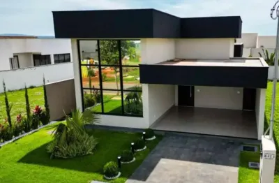 Casa em condomínio fechado com 4 quartos à venda na Alameda Noruega, 54, Terras Alpha Residencial 1, Senador Canedo