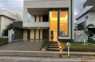 Casa térrea com 4 suítes plenas no condomínio jardim lisboa