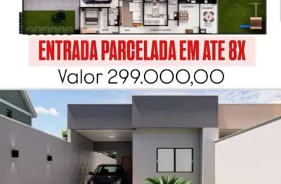 Casa na planta parcelada em até 7x em aparecida de goiânia