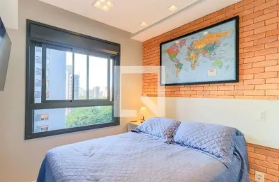 Kitnet / stúdio para aluguel - brooklin, 1 quarto,  25 m² - são paulo