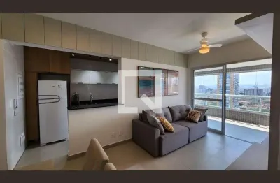 Apartamento para aluguel - boqueirão, 1 quarto,  62 m² - santos